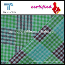 Mini checked two layer fabric for pyjamas/100 cotton yarn dyed gingham fabric